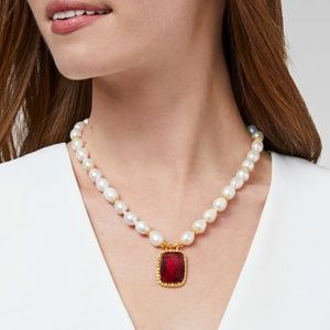 Julie Vos - Marbella Statement Necklace (Ruby)